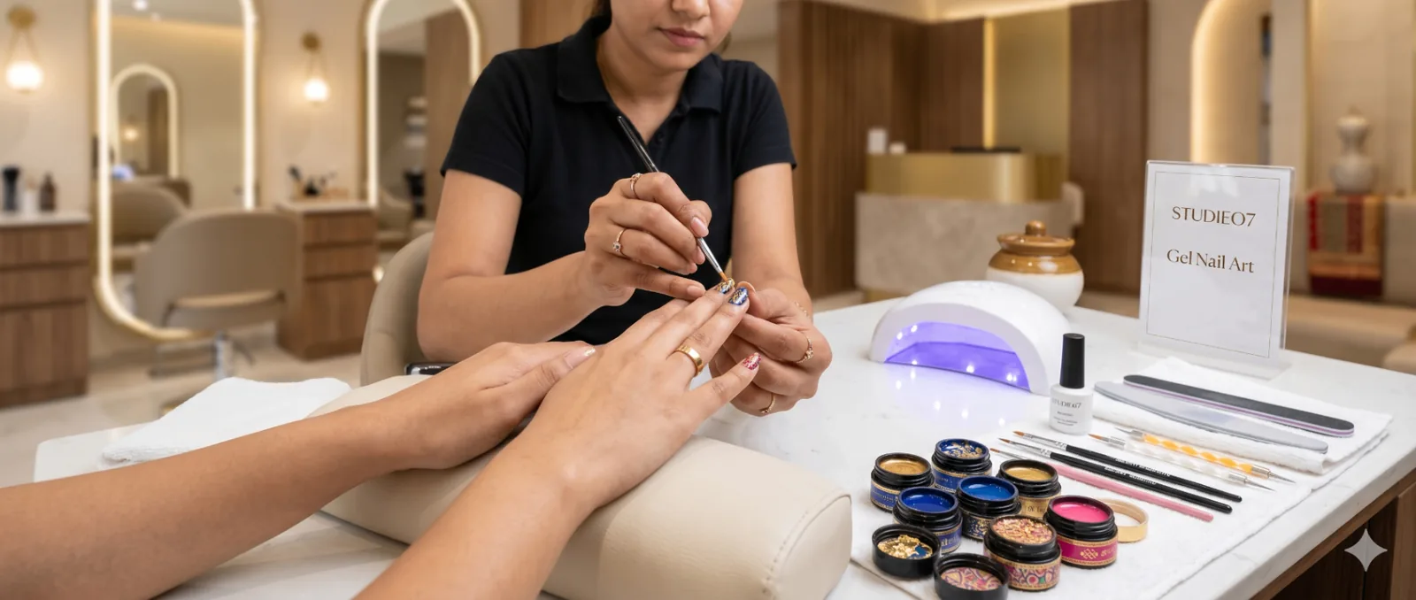 Nail artistry at Studieo7 Virugambakkam